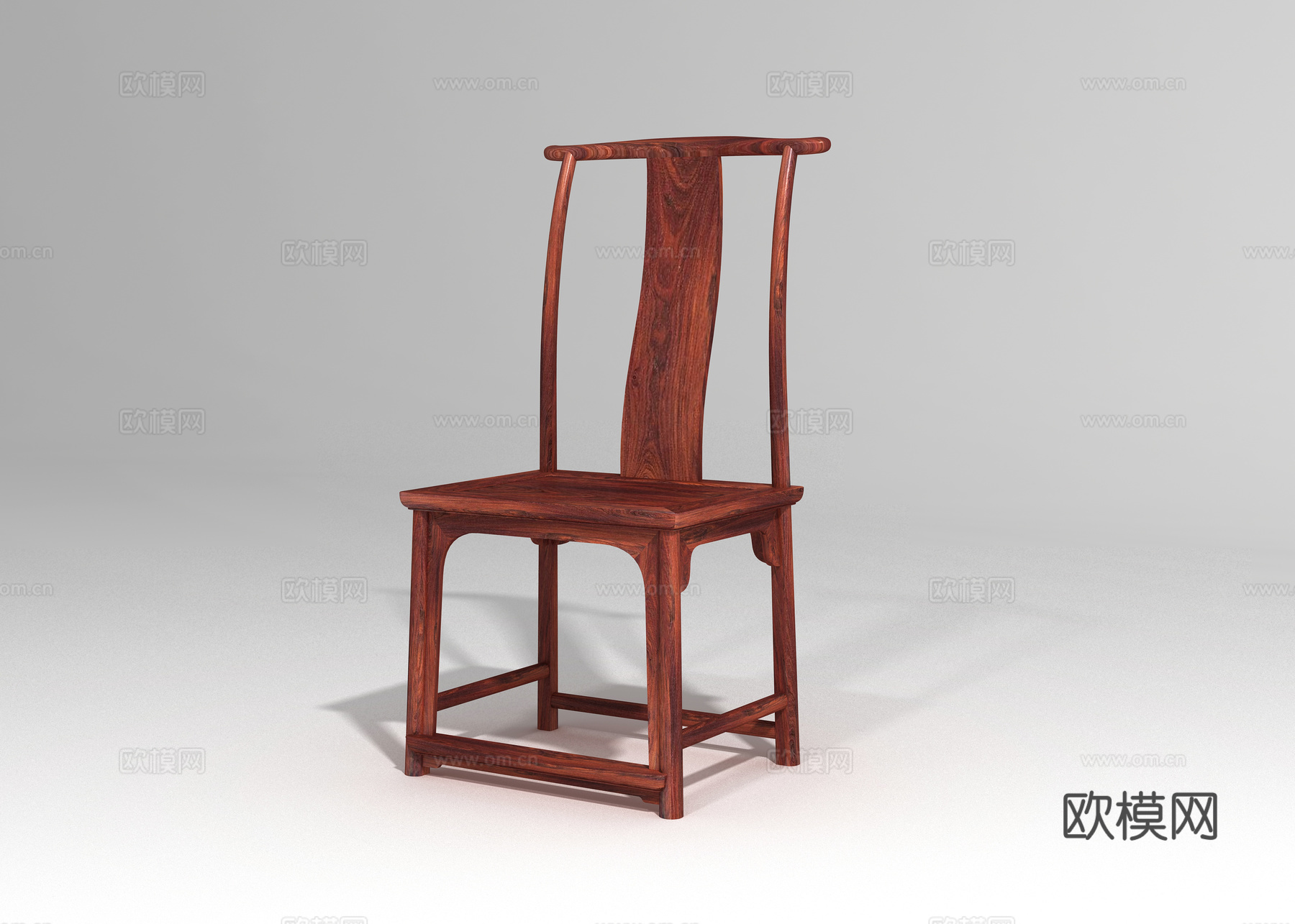 明式经典灯挂椅3d模型