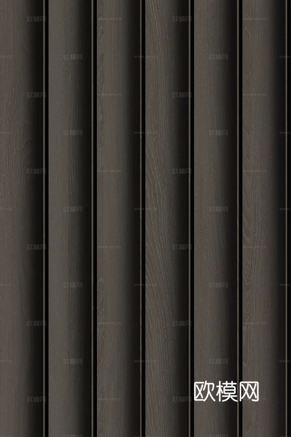 高清木纹格栅长城板下载（渲染图1）
