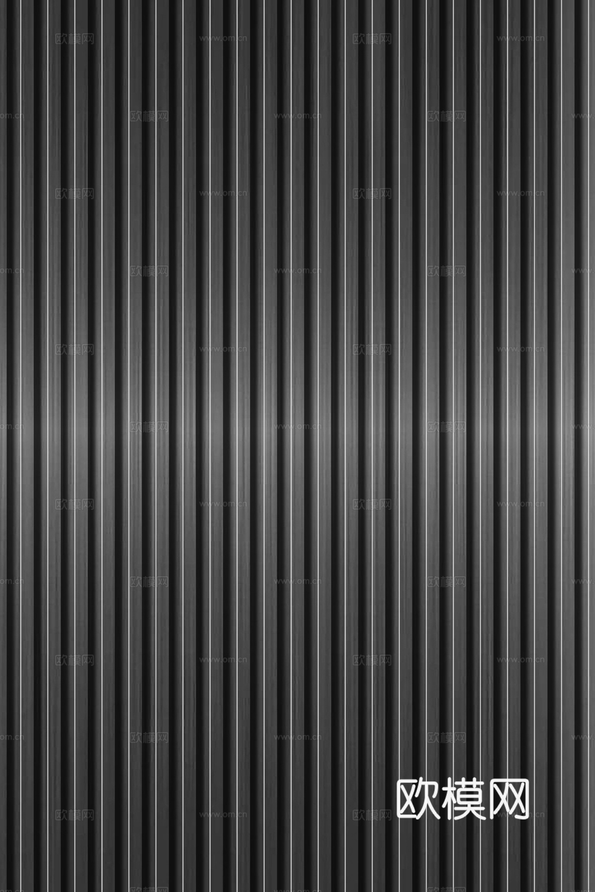 高清拉丝金属格栅长城板下载（渲染图2）