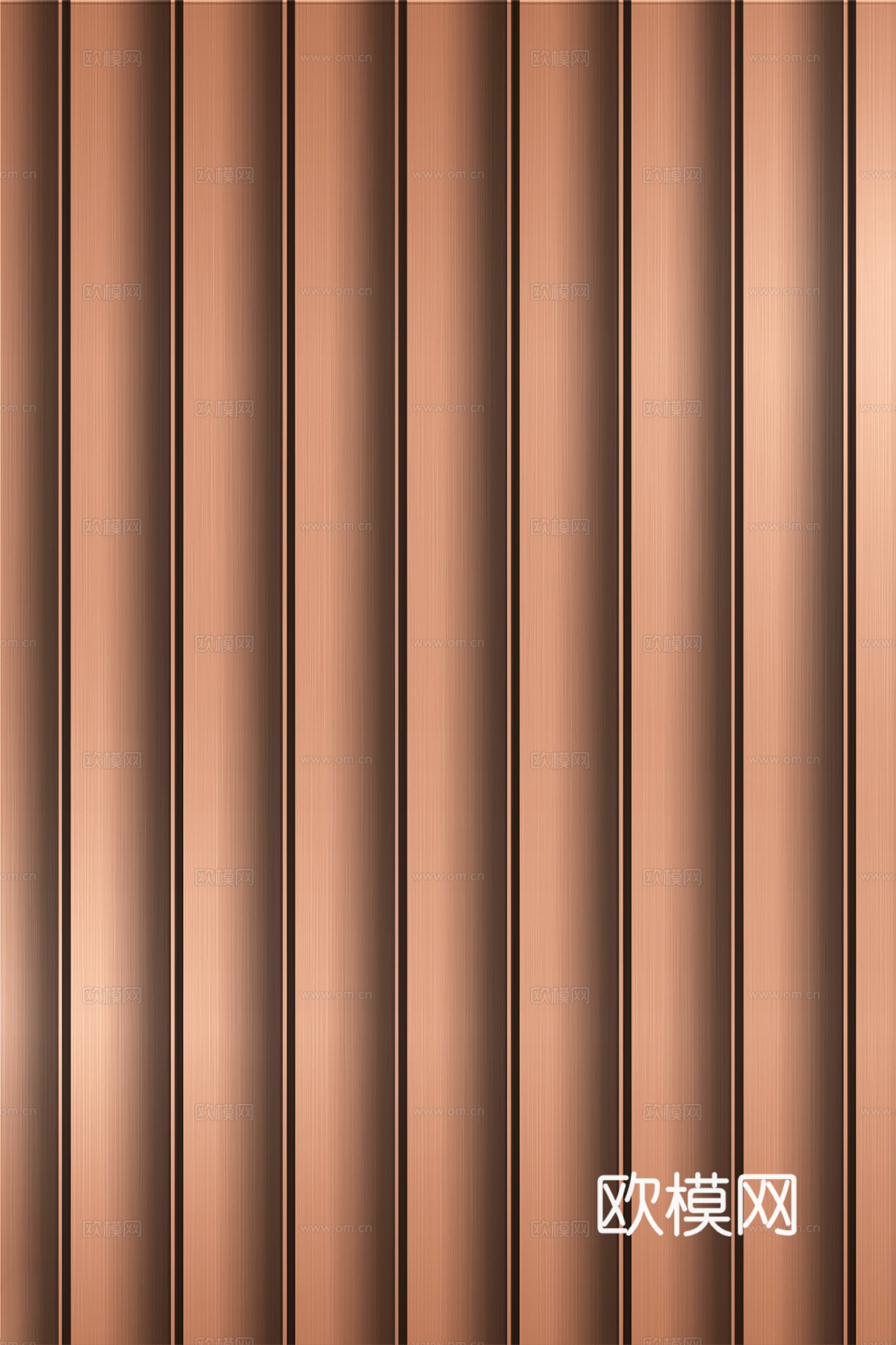 高清拉丝金属格栅长城板下载（渲染图2）