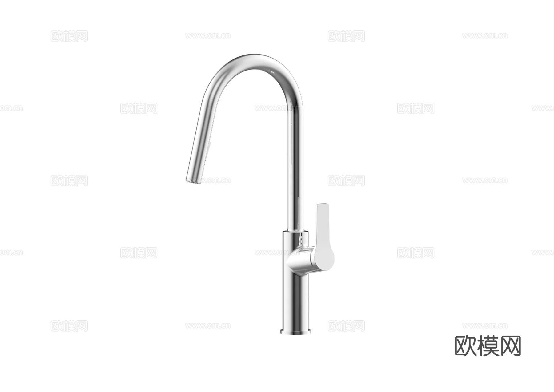 单把手水龙头su模型