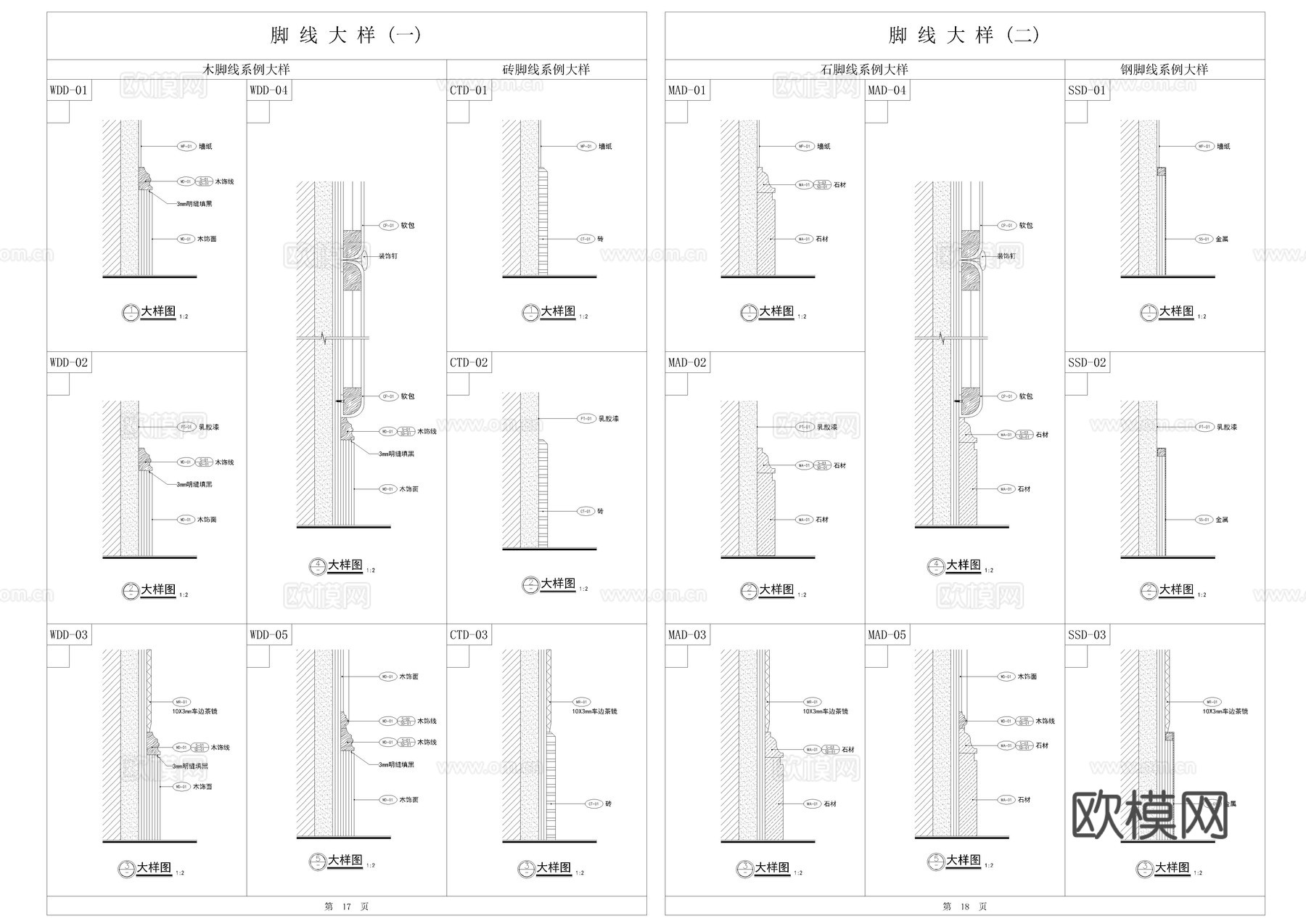 各式线条CADcad施工图