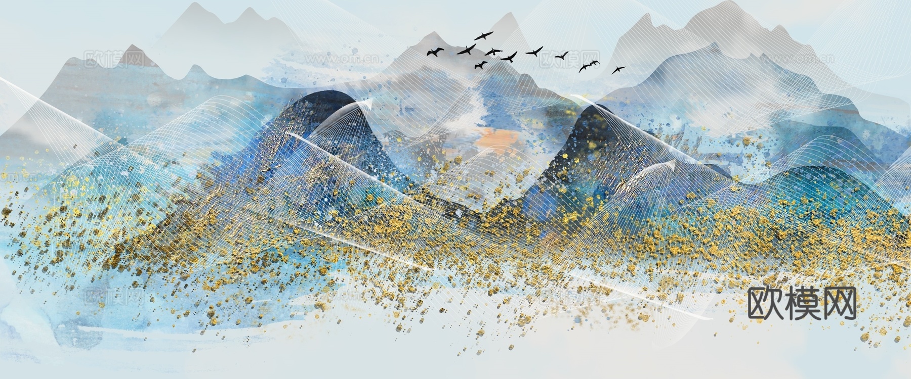 水墨山水画