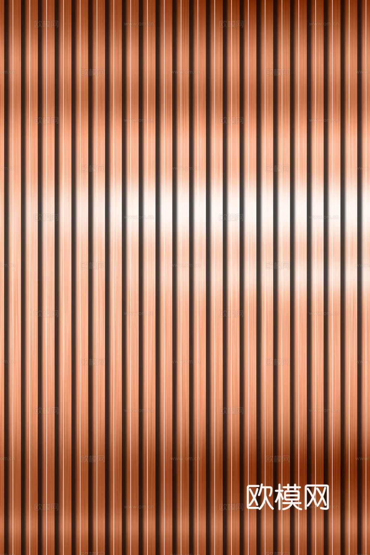 高清拉丝金属格栅长城板下载（渲染图4）