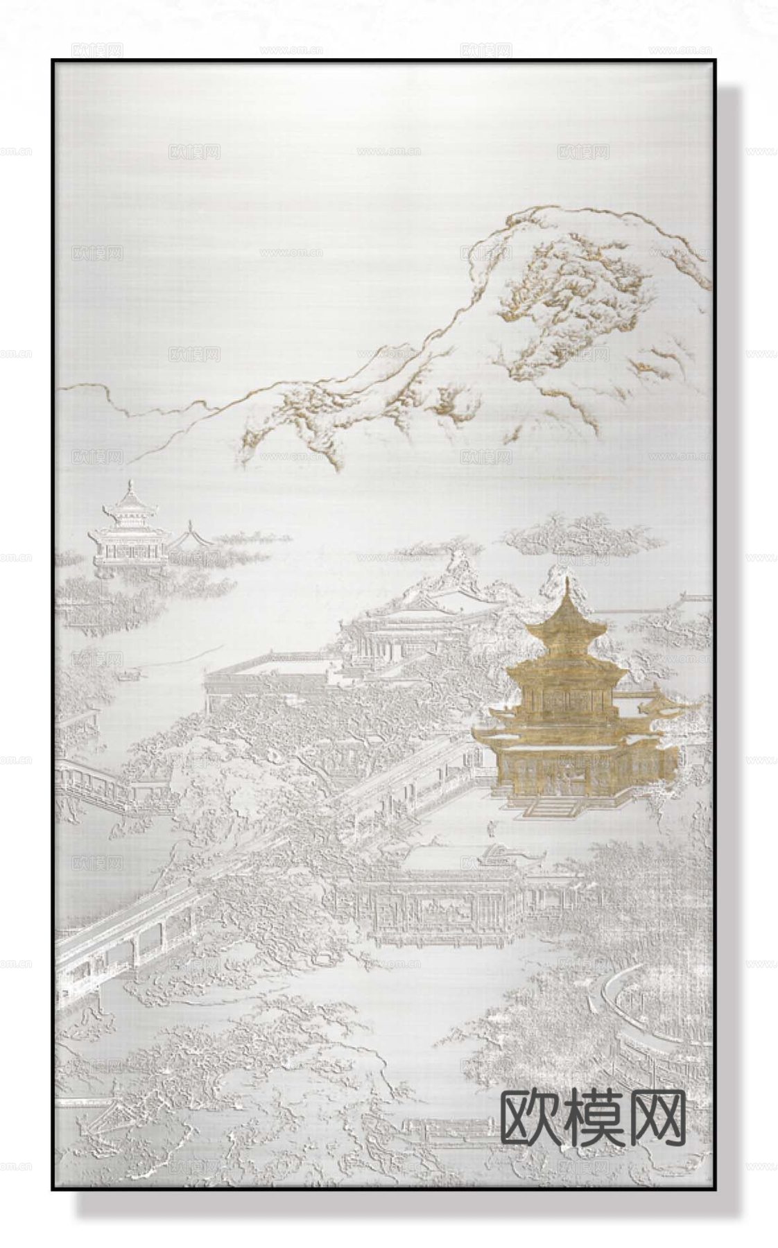 新中式装饰画贴图