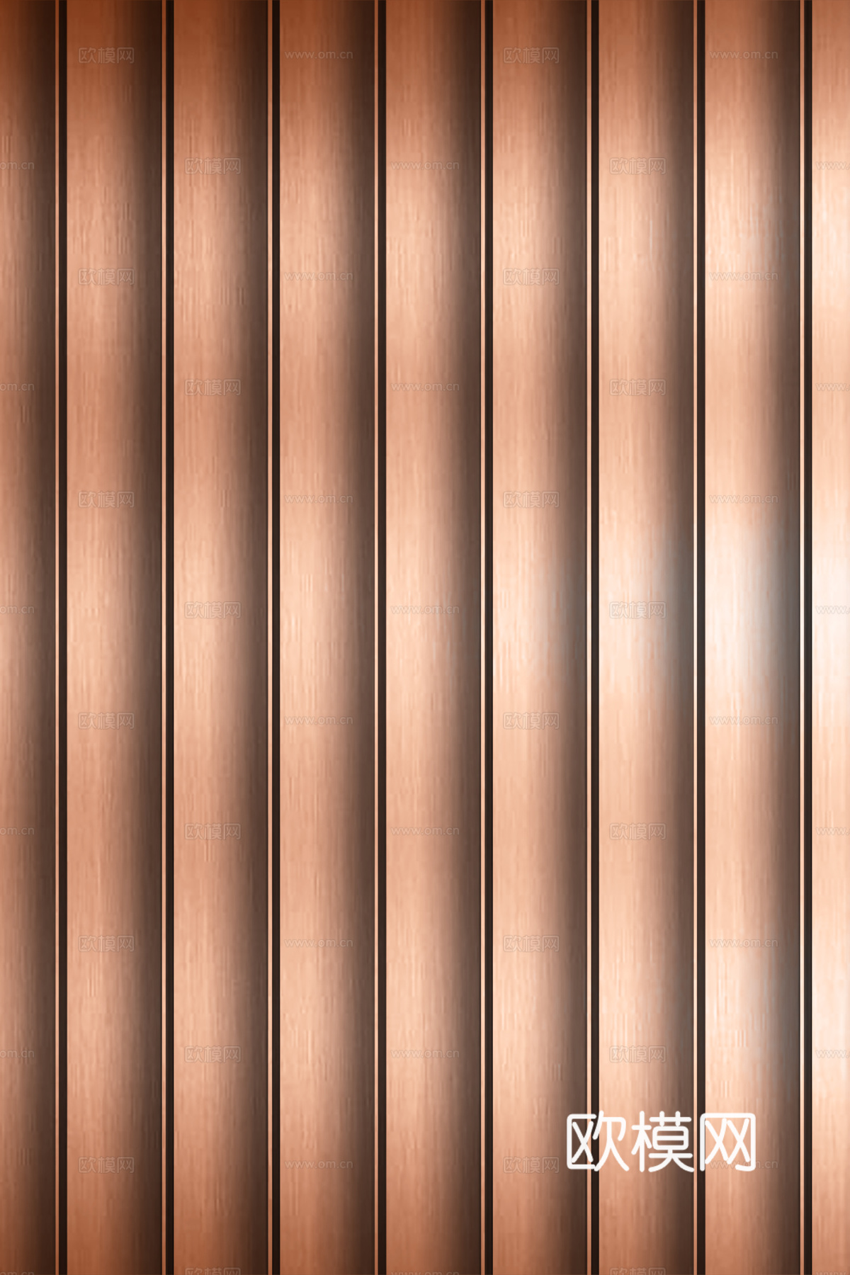 高清拉丝金属格栅长城板下载（渲染图3）