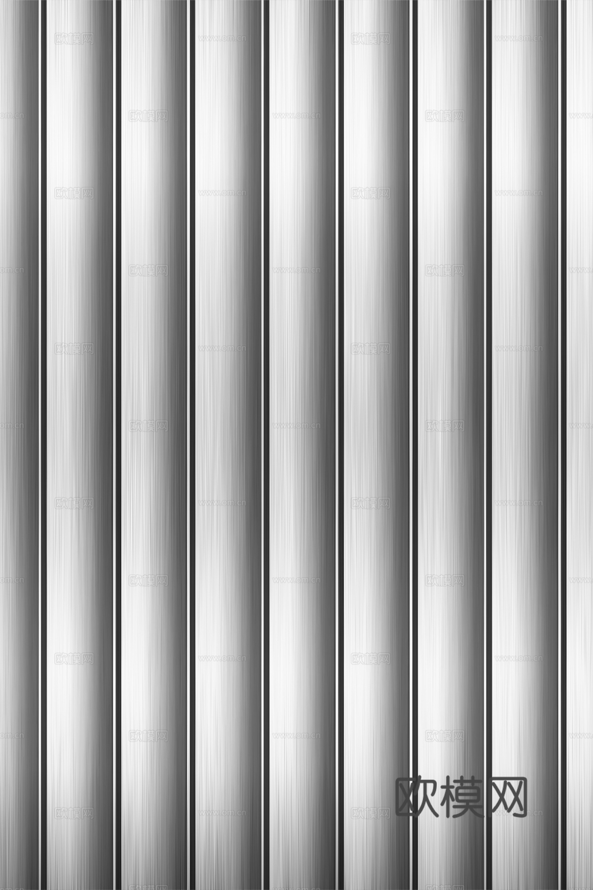 高清拉丝金属格栅长城板下载（渲染图3）