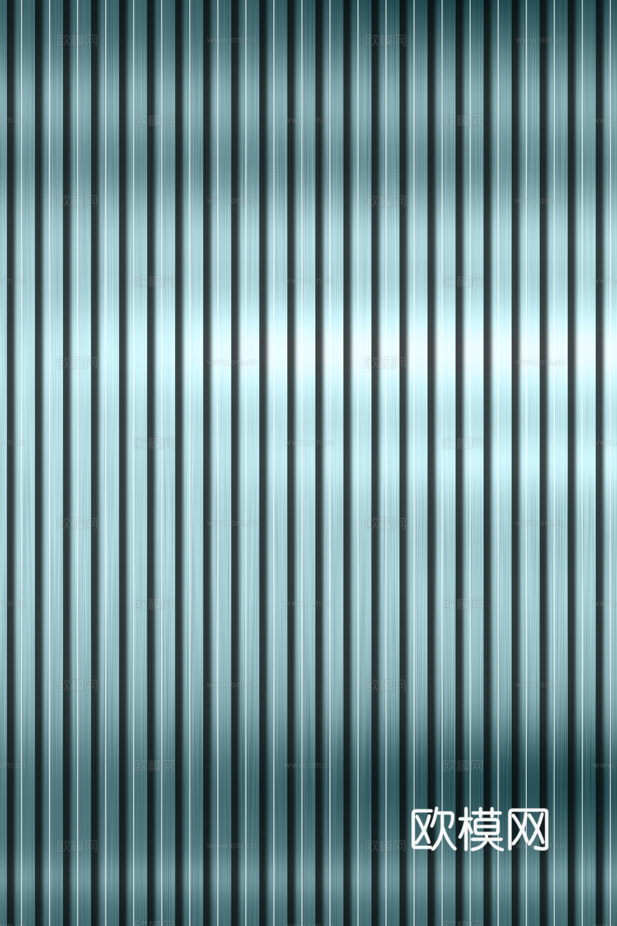 高清拉丝金属格栅长城板下载（渲染图3）