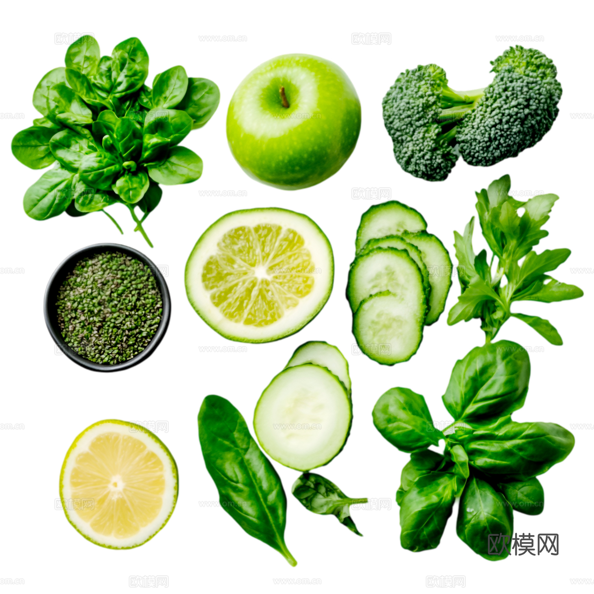 免抠蔬菜 西蓝花 黄瓜苹果