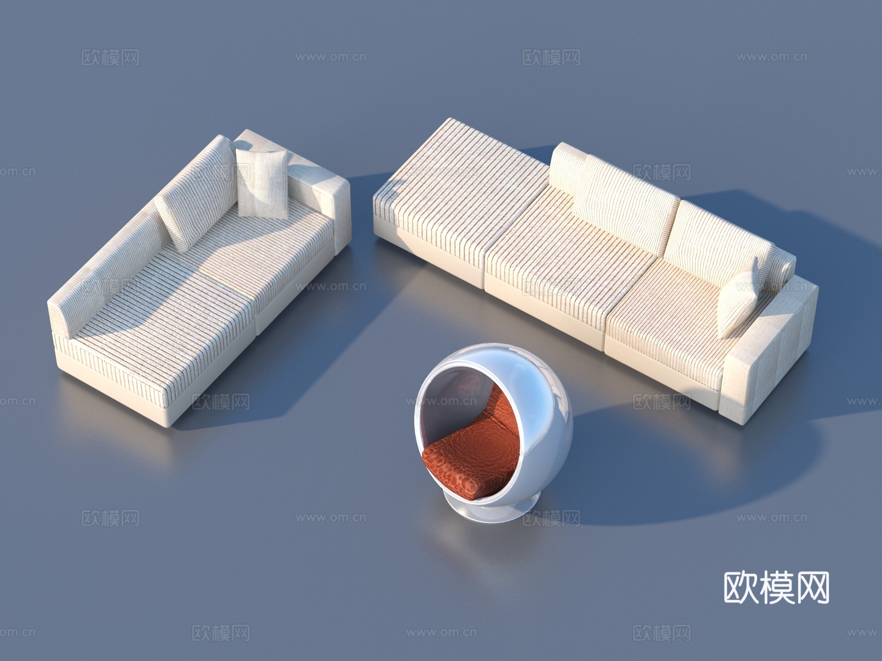 沙发 家具 休闲小品3d模型