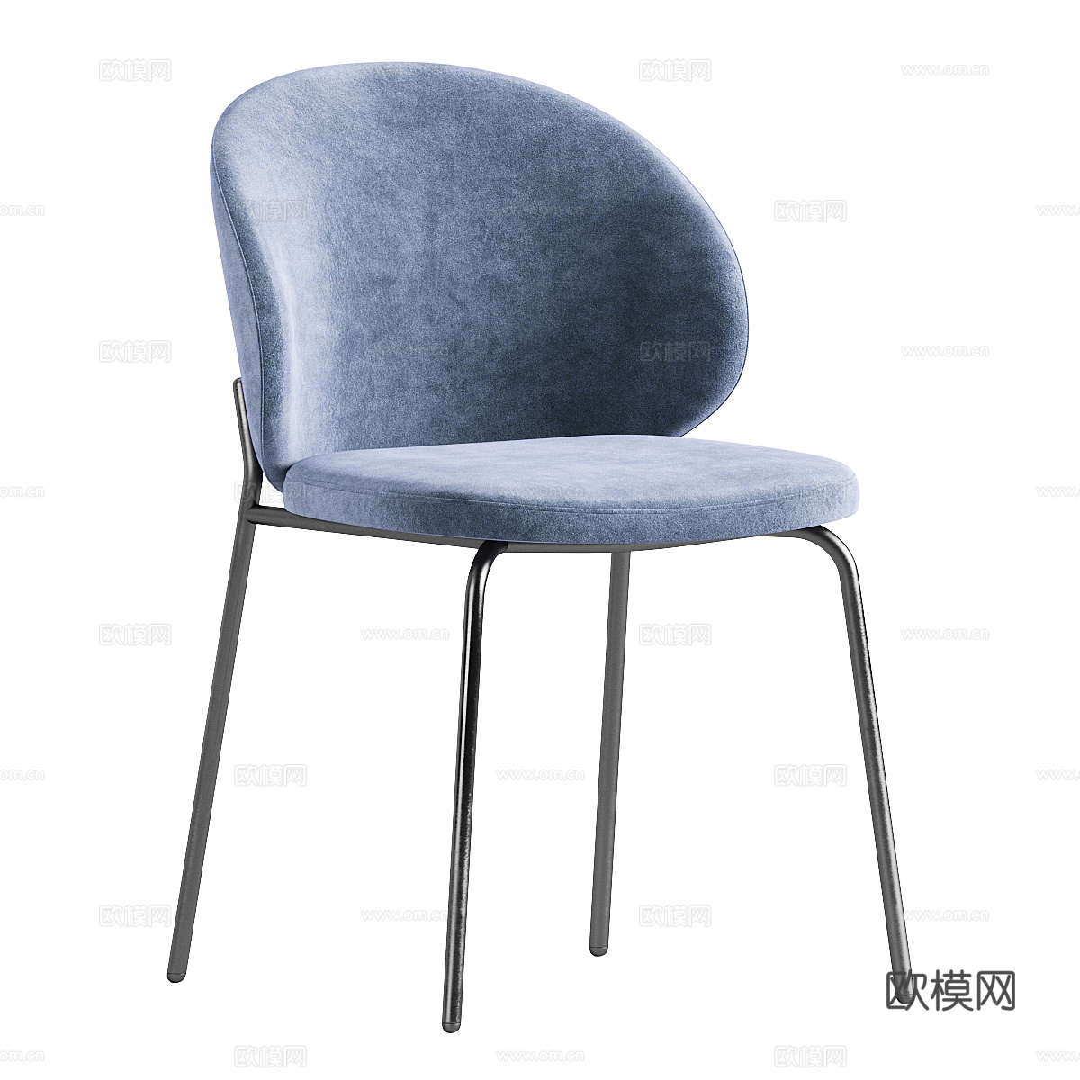现代意式极简餐椅3d模型