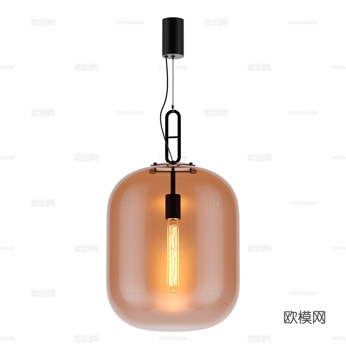 现代简约玻璃吊灯 吊灯 简约吊灯 餐厅吊灯 客厅吊灯 灯3d模型