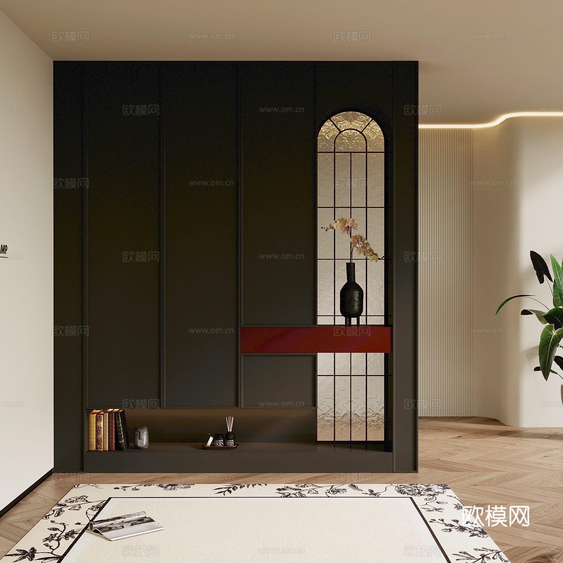 鞋柜 法式鞋柜 玄关鞋柜3d模型