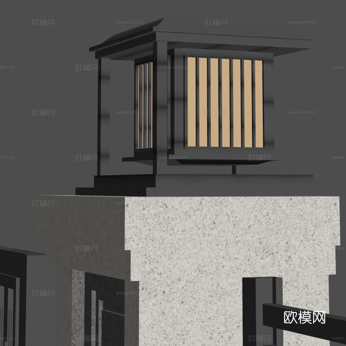 庭院灯su模型