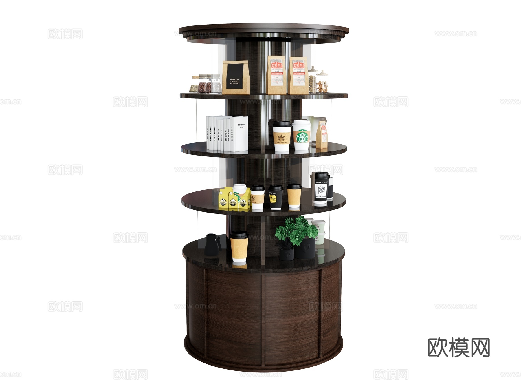 置物架酒具酒瓶  酒架酒杯咖啡袋  牛皮纸袋玻璃罐su模型