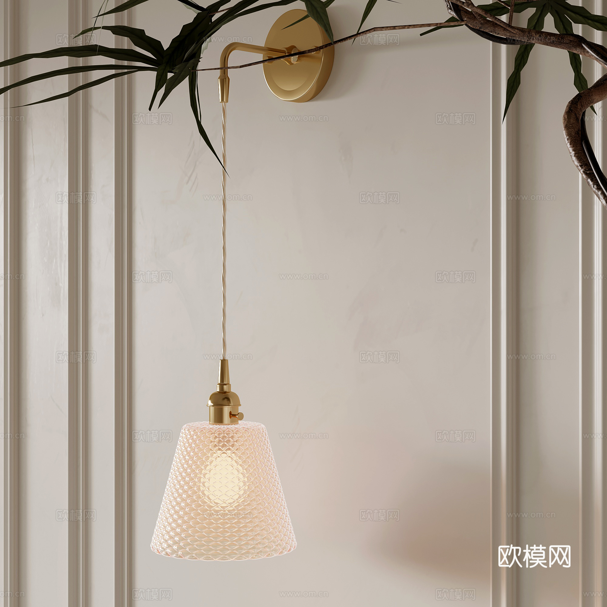 壁灯 法式壁灯 床头灯 装饰灯3d模型