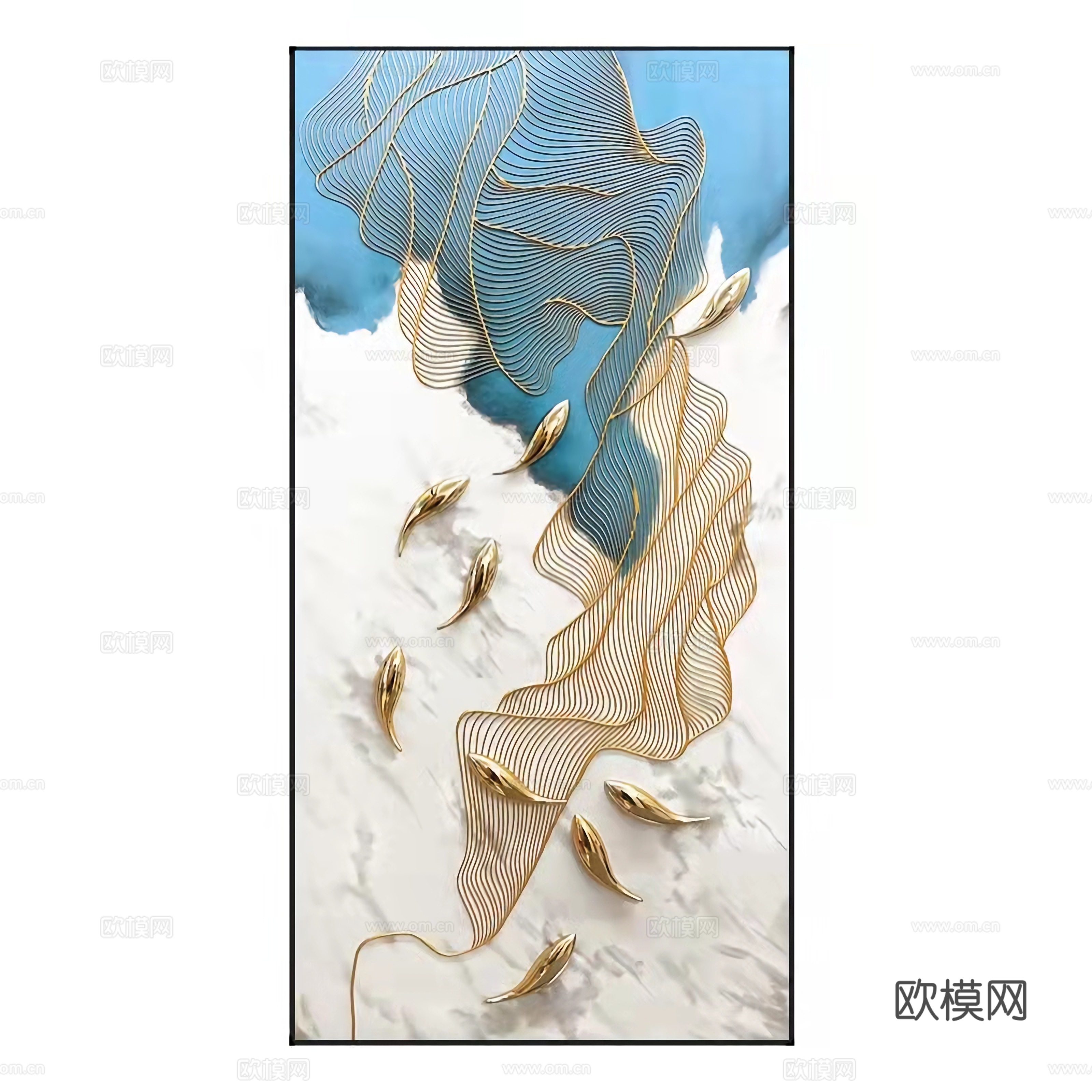 新中式抽象装饰画贴图