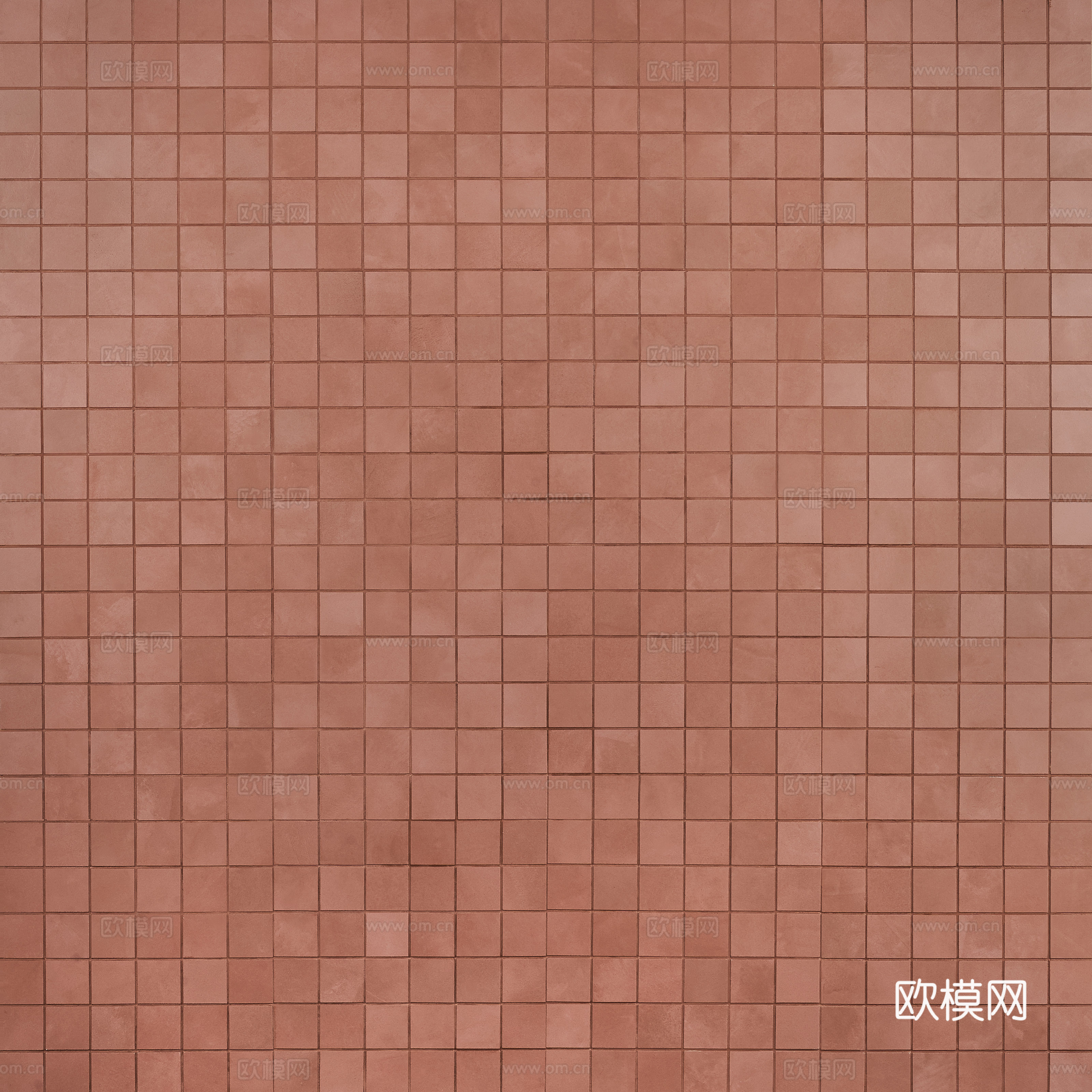 豆沙红瓷砖马赛克贴图