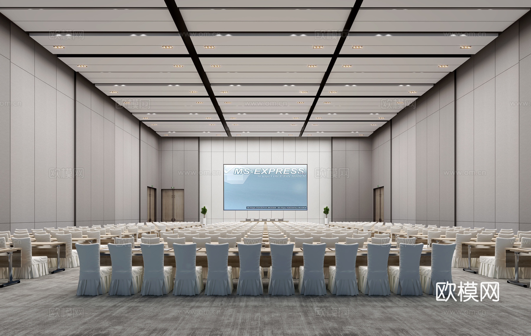 现代学术报告厅3d模型