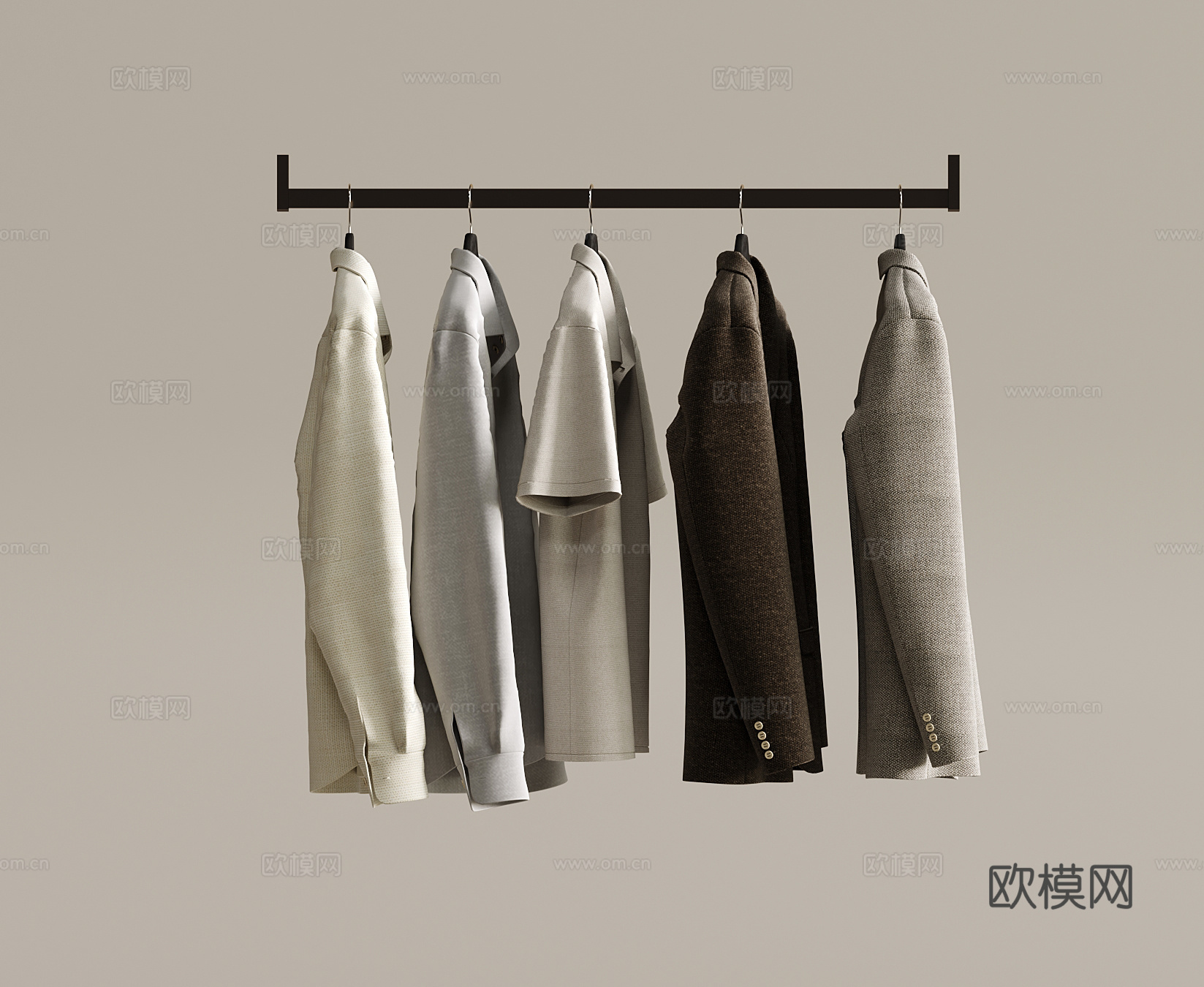 衣服 现代衣服服饰 男装su模型