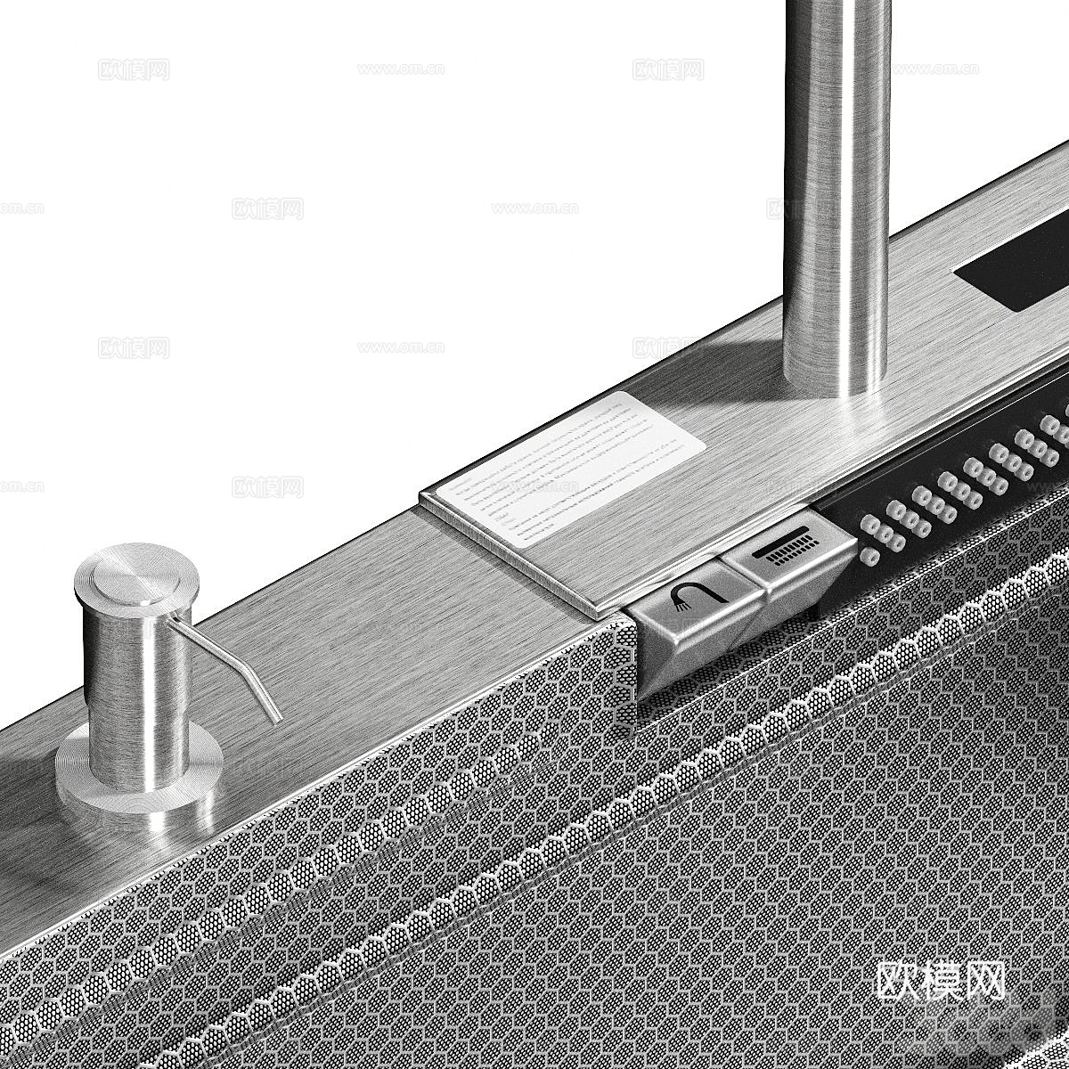 现代橱柜不锈钢水槽 洗菜盆3d模型