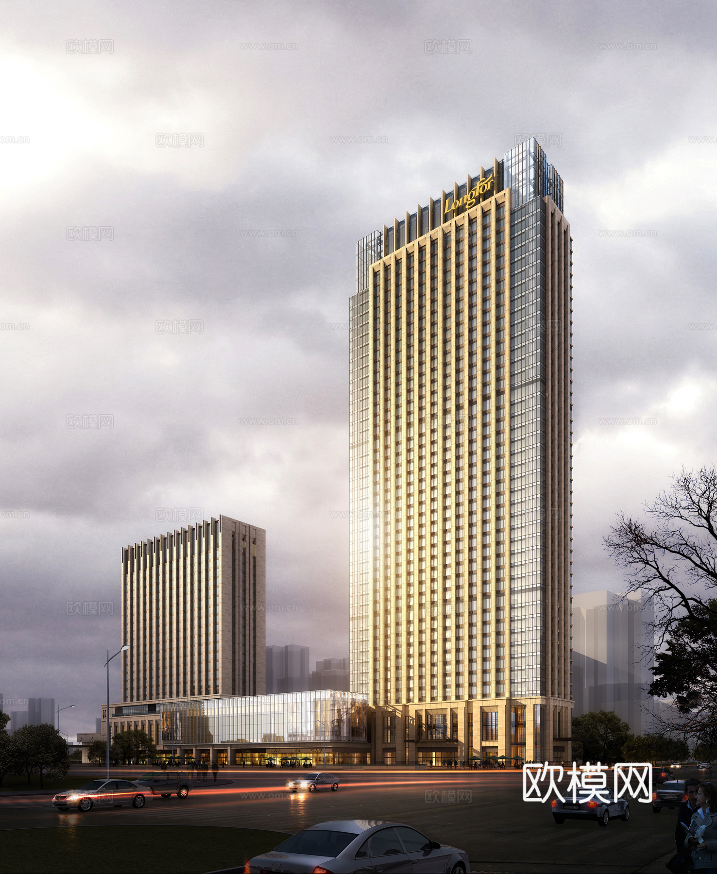 酒店建筑su模型