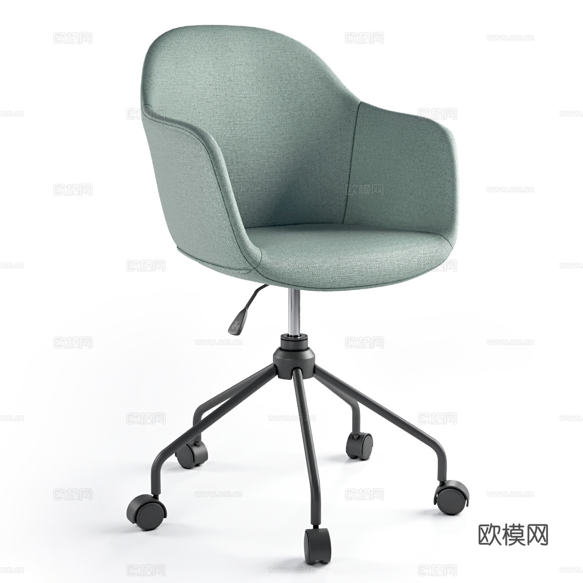 现代布艺办公椅3d模型