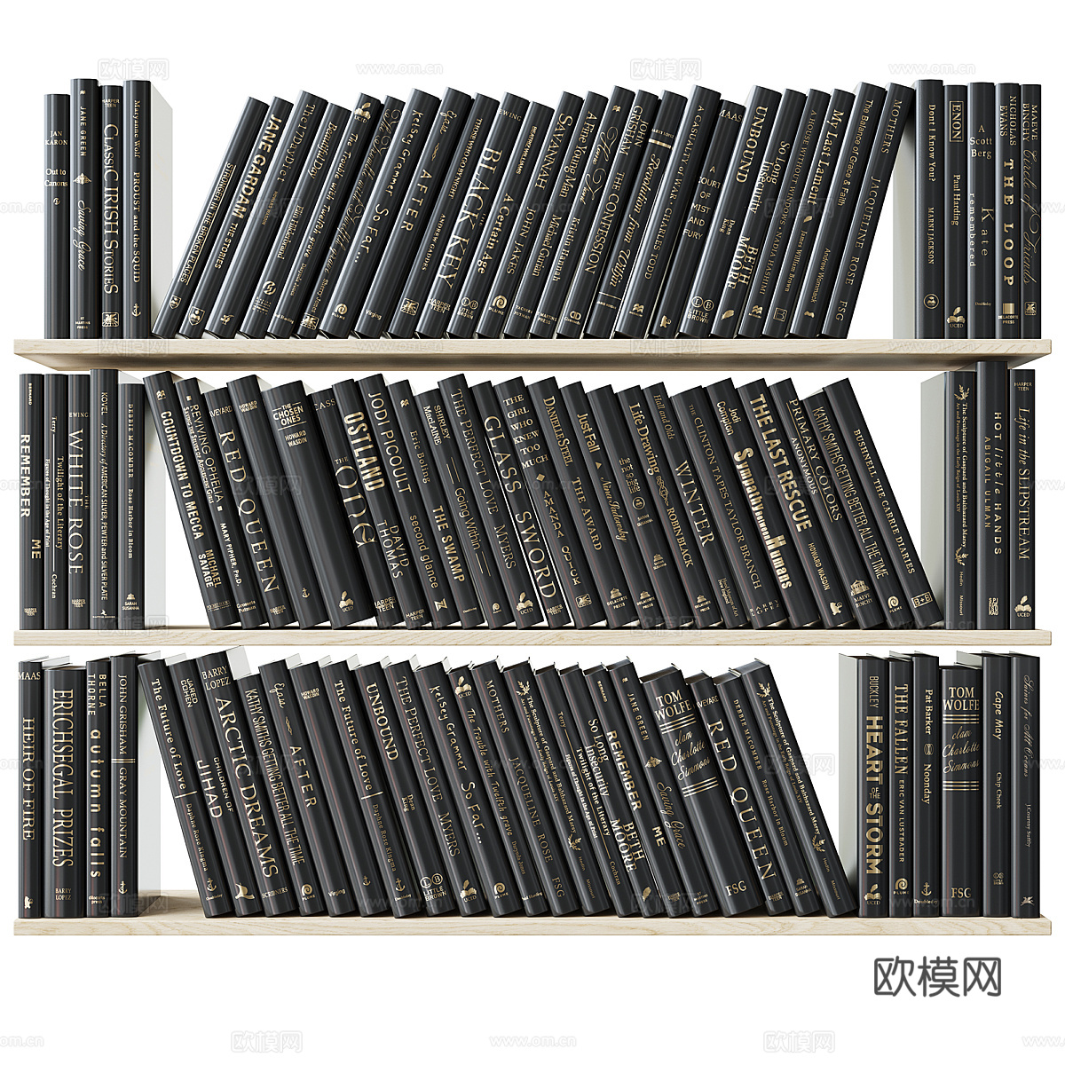 现代意式书籍杂志3d模型