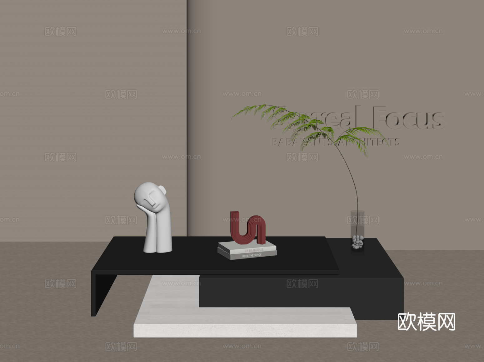 茶几 现代茶几su模型