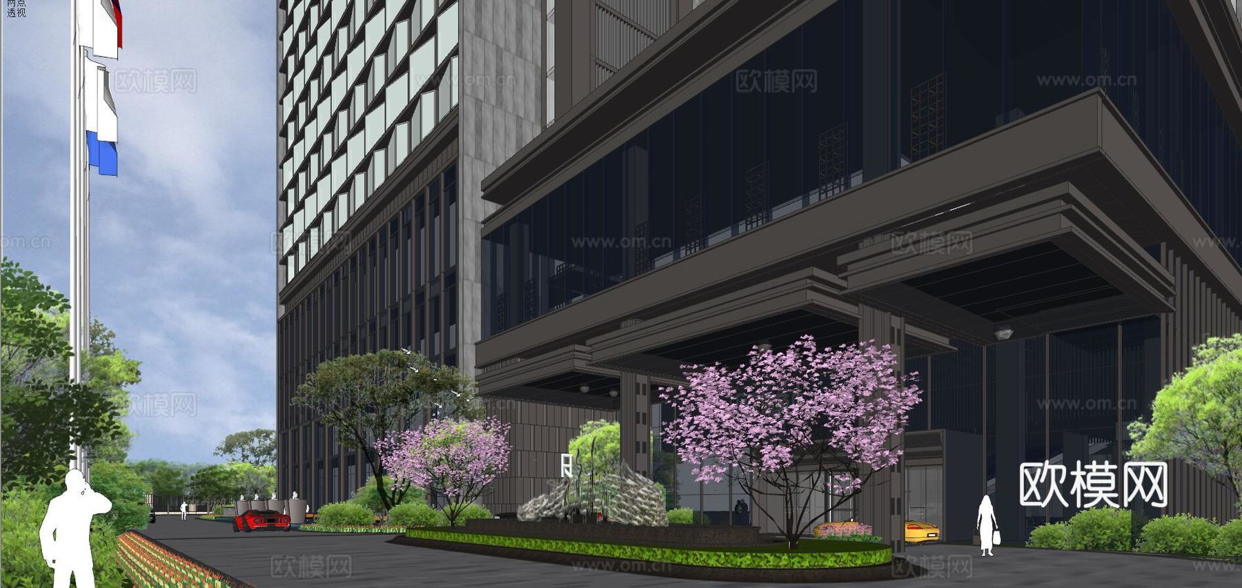 郑州荣邦锦江国际酒店su模型