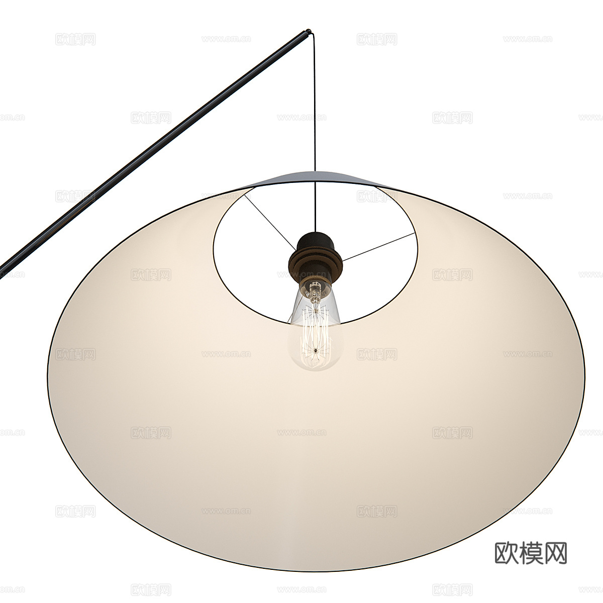 现代极简落地灯3d模型