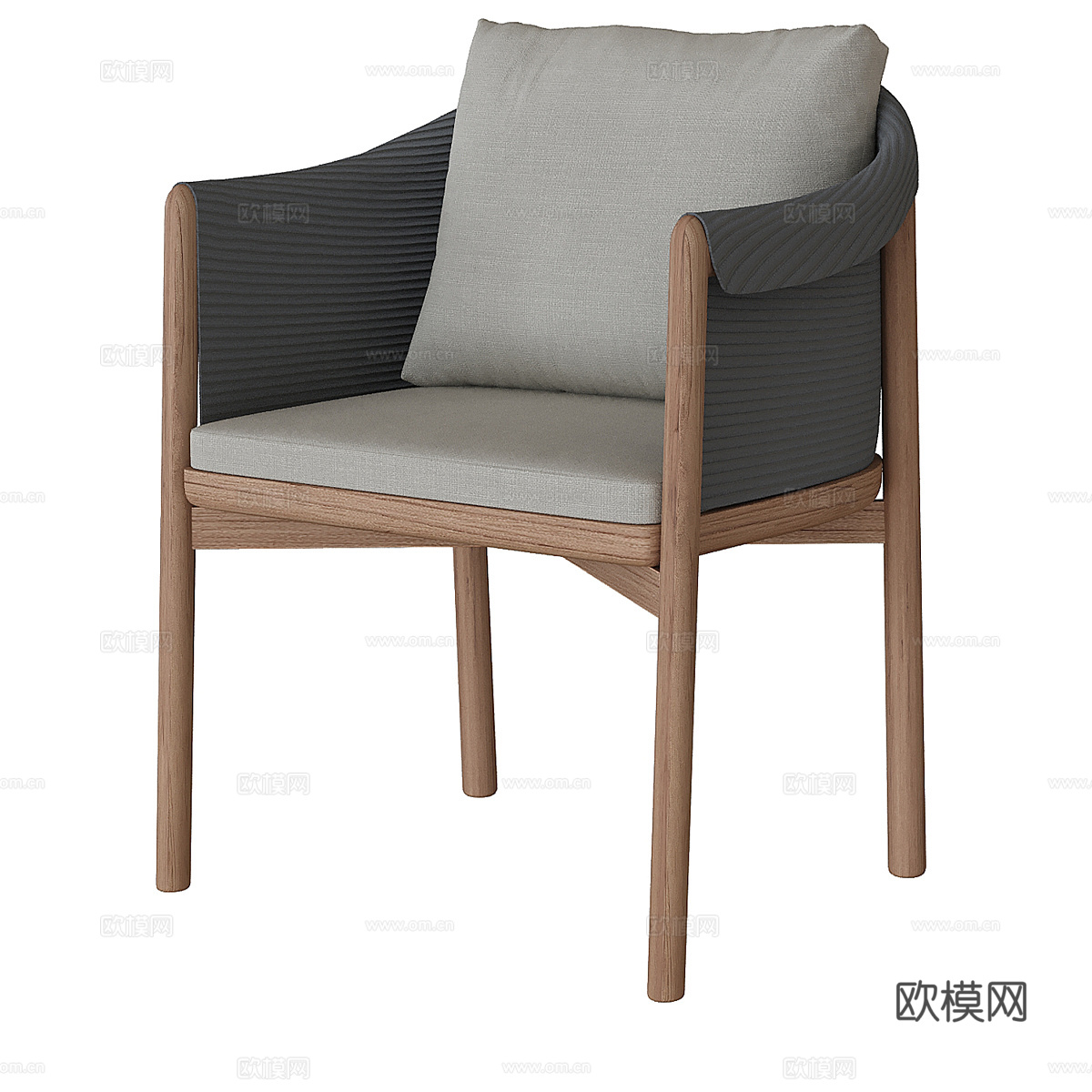 北欧简约单人椅子 椅子 简约单人椅子 休闲椅子 凳子3d模型