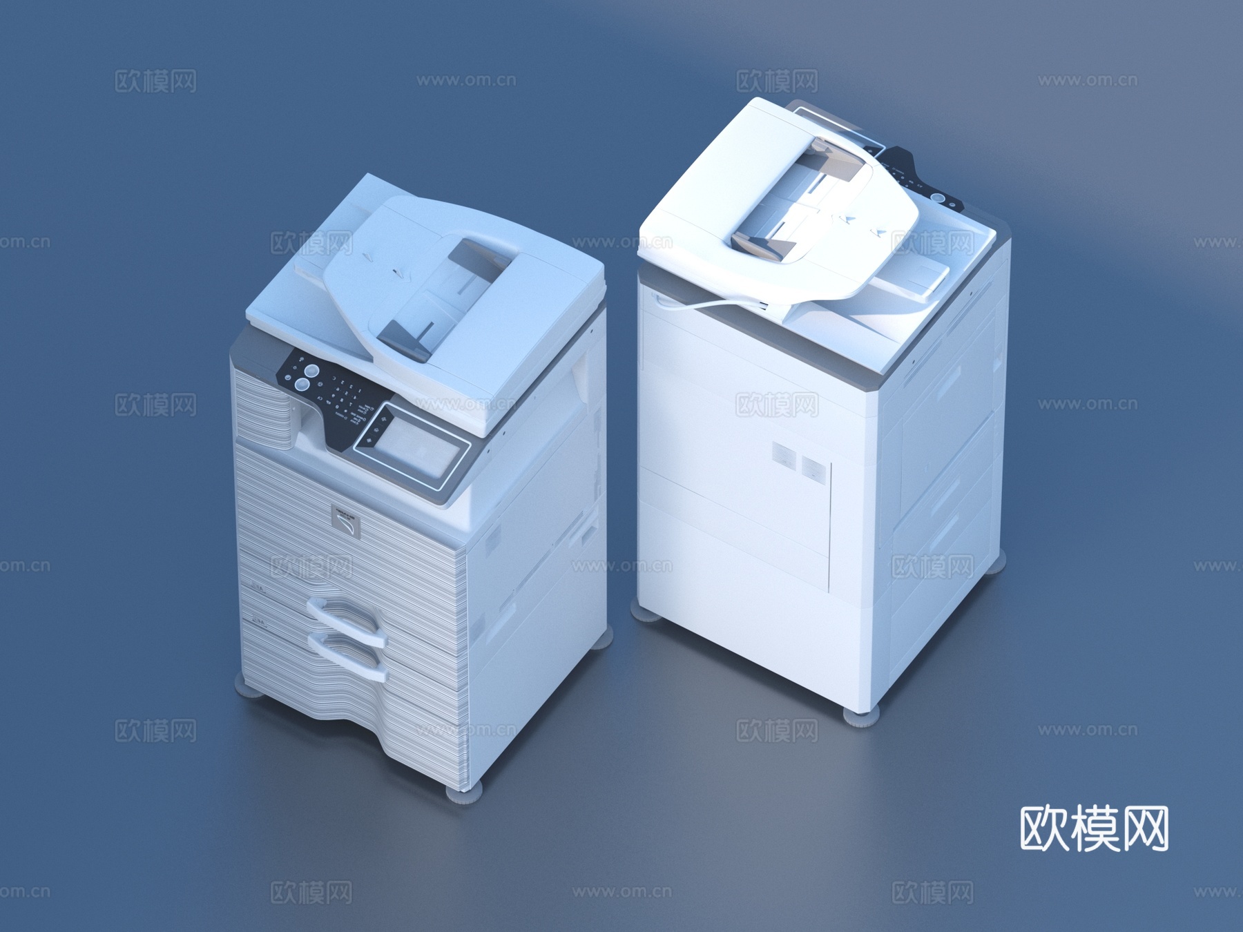 打印机 复印机 扫描机  办公设备3d模型