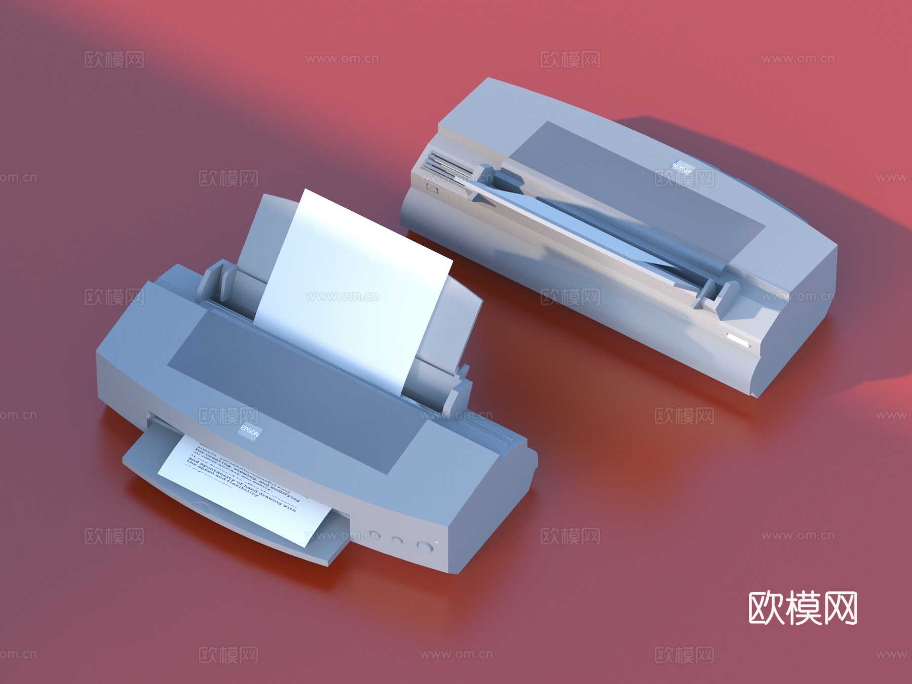 打印机 复印机 扫描机  办公设备3d模型