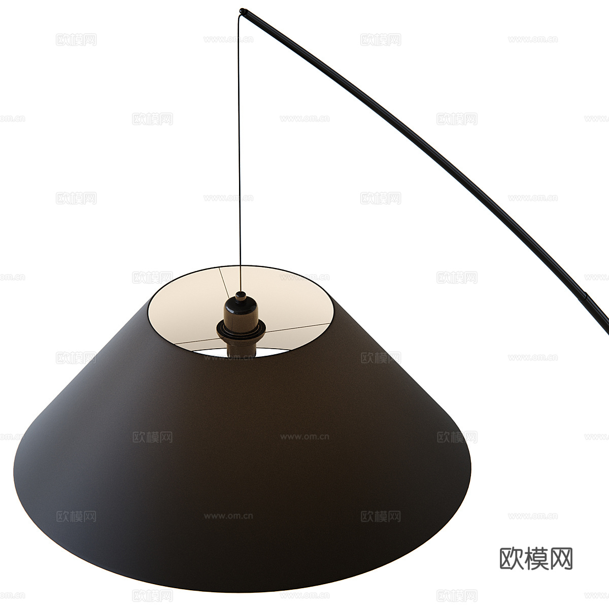 现代极简落地灯3d模型