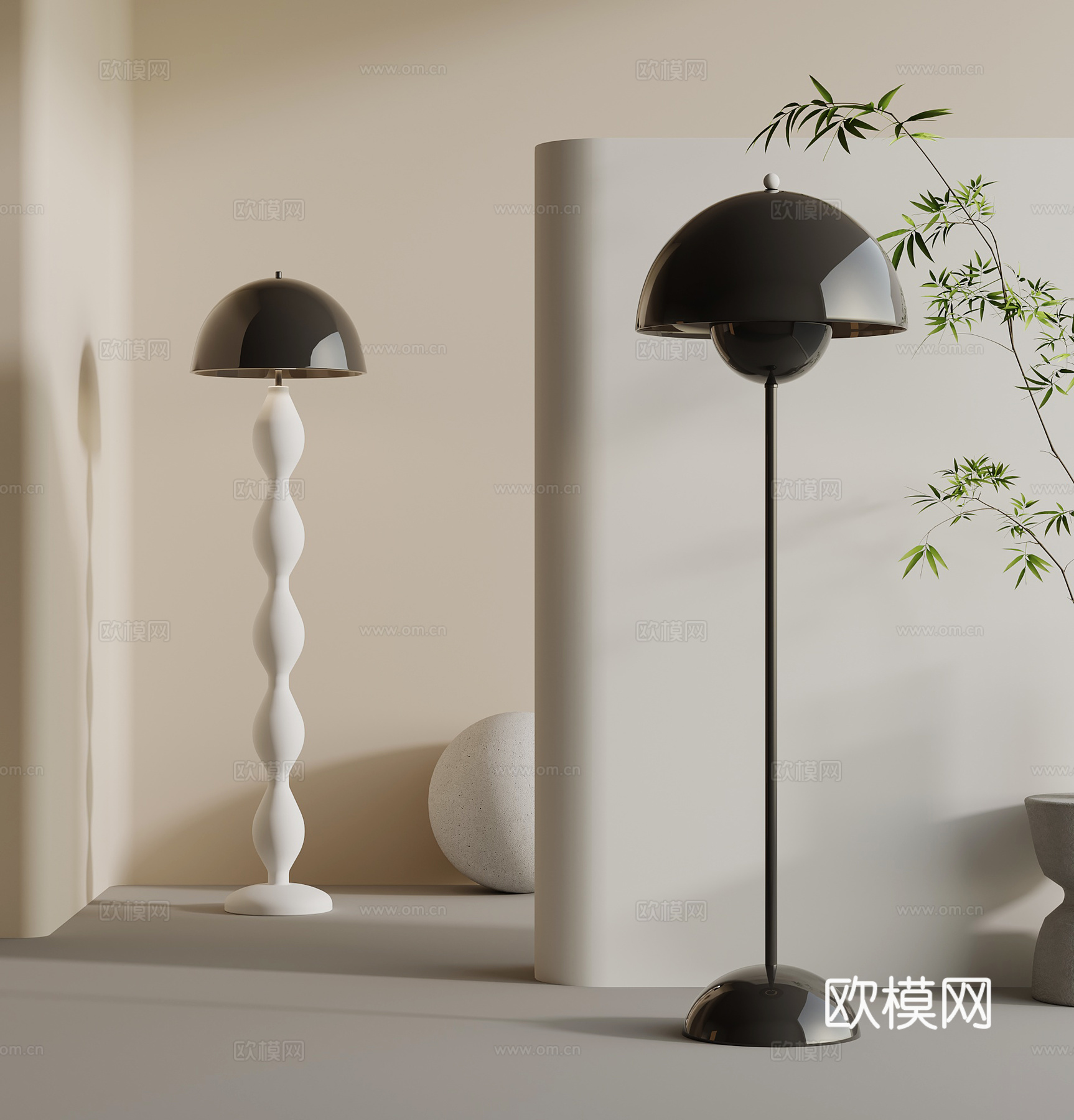 落地灯 现代落地灯 装饰灯3d模型