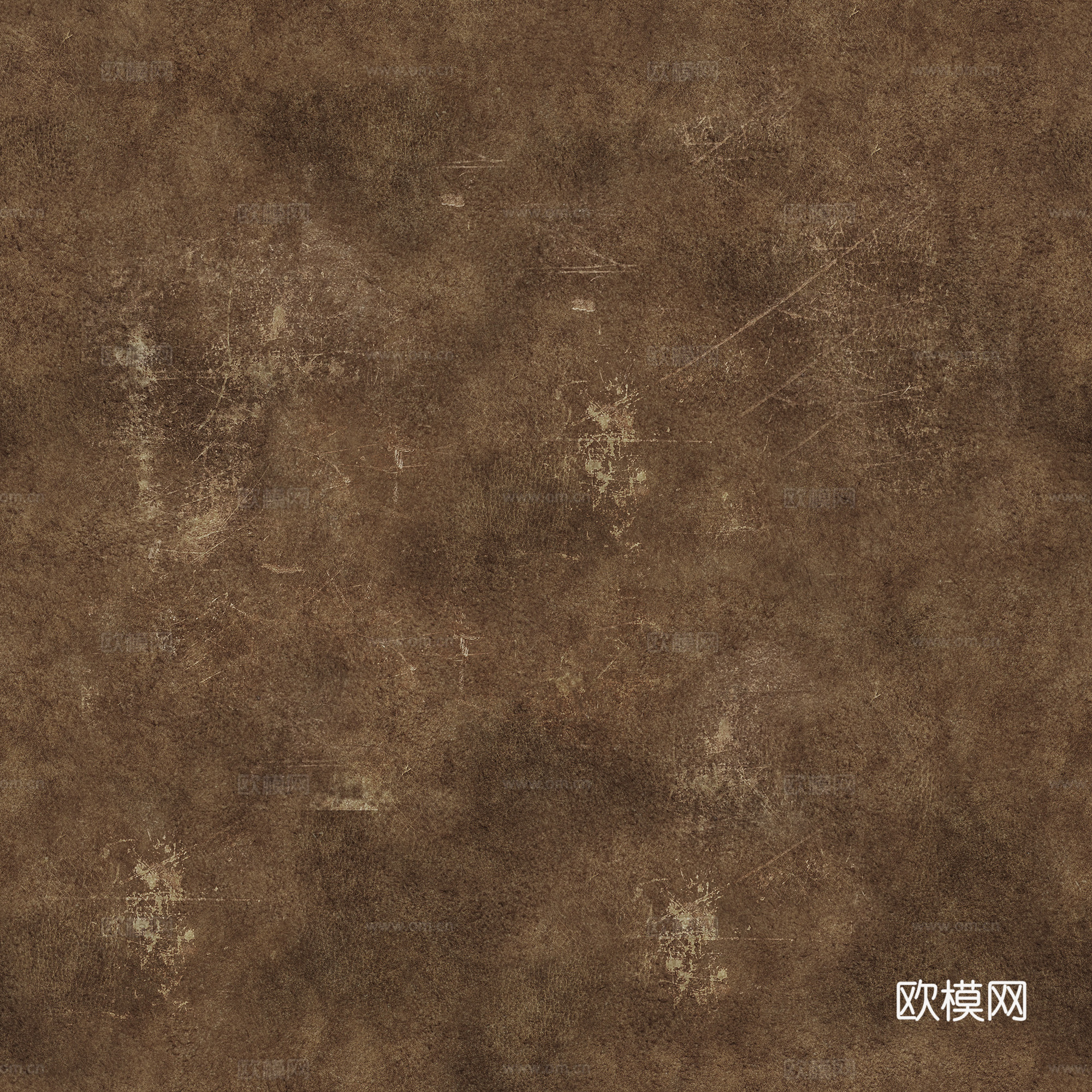 深褐色粗纹皮革贴图