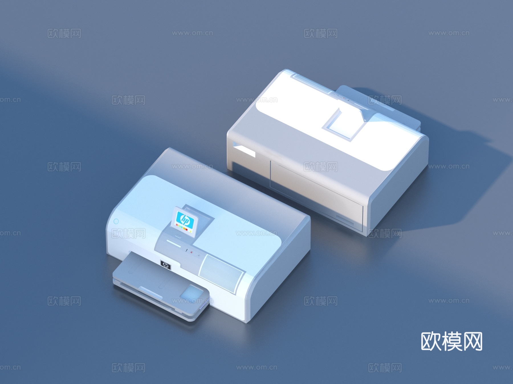 打印机 复印机 扫描机  办公设备3d模型
