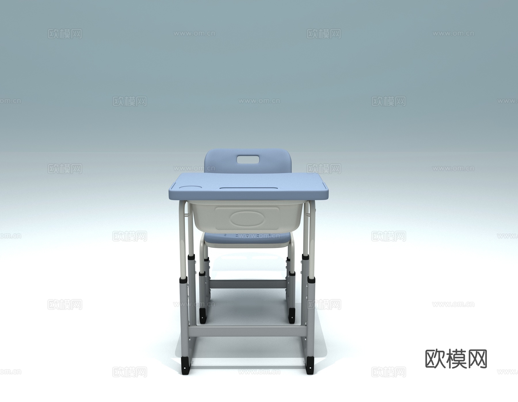 中小学生课桌椅3d模型