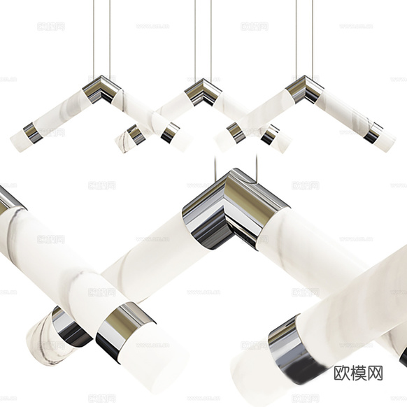 燈具 吊燈 多頭燈 裝飾燈3d模型下載
