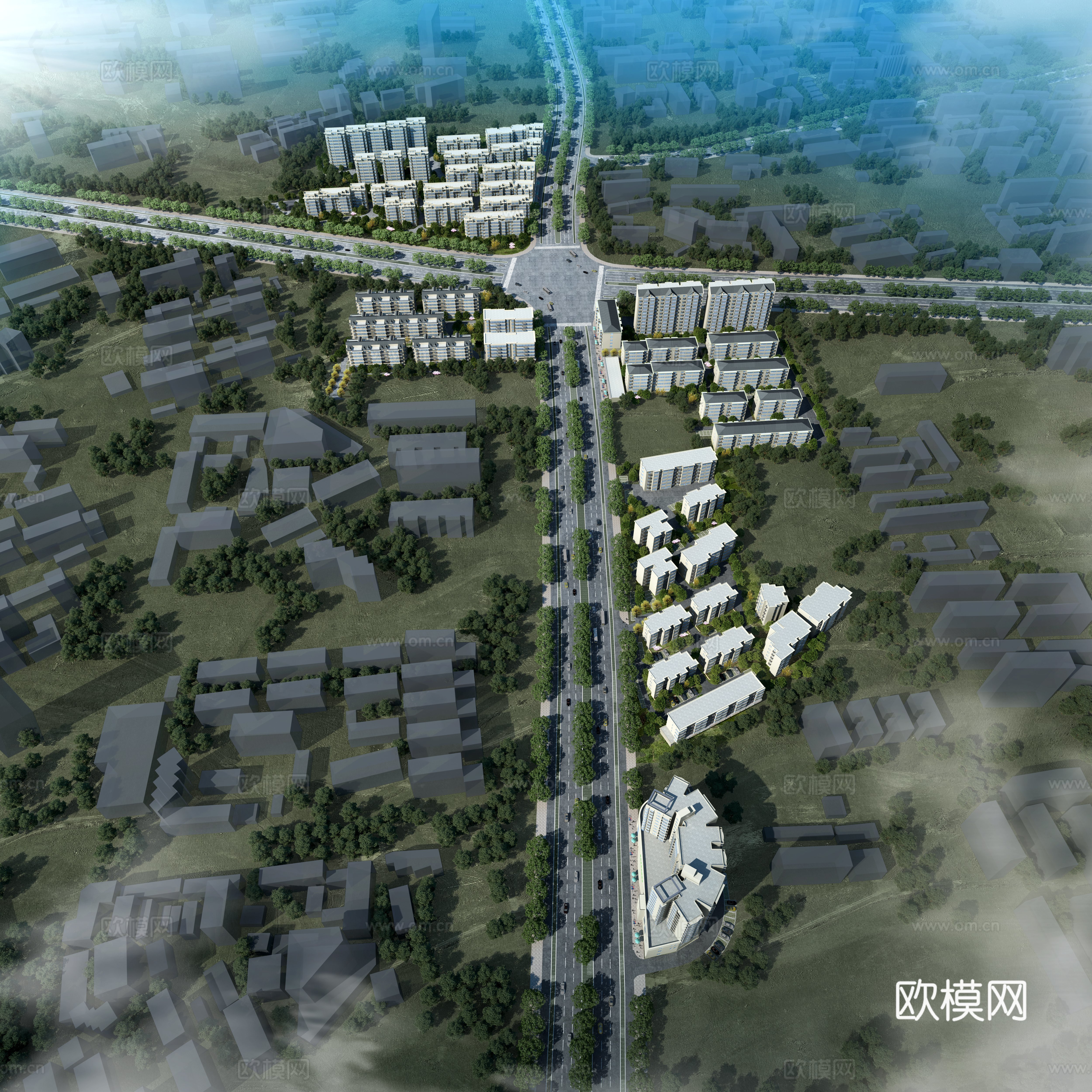 市政道路改造3d模型