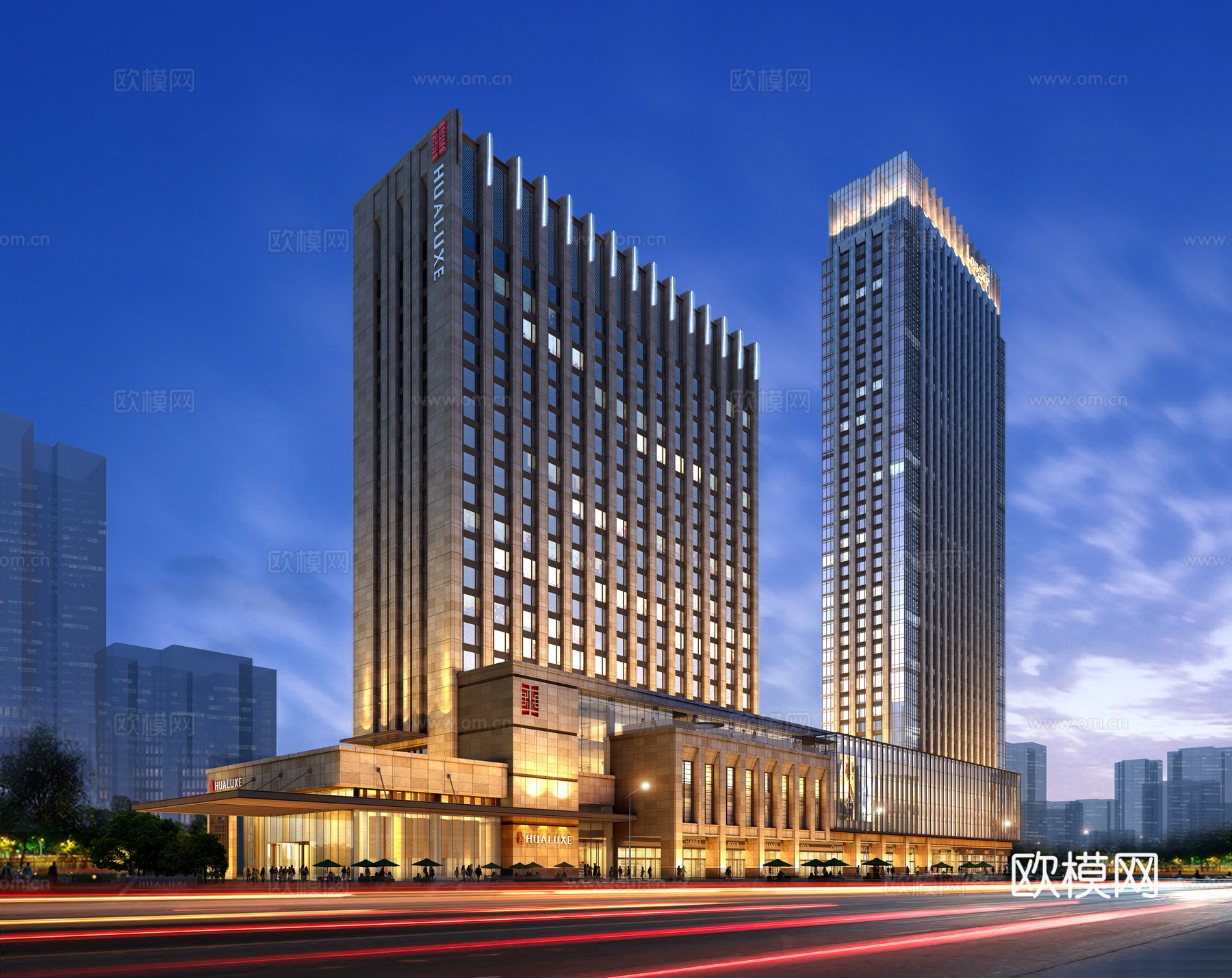 酒店建筑su模型