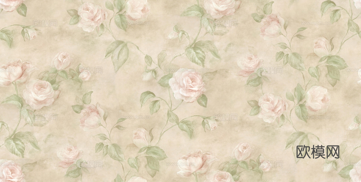 布艺壁纸  欧式法式壁纸  复古花纹壁纸下载