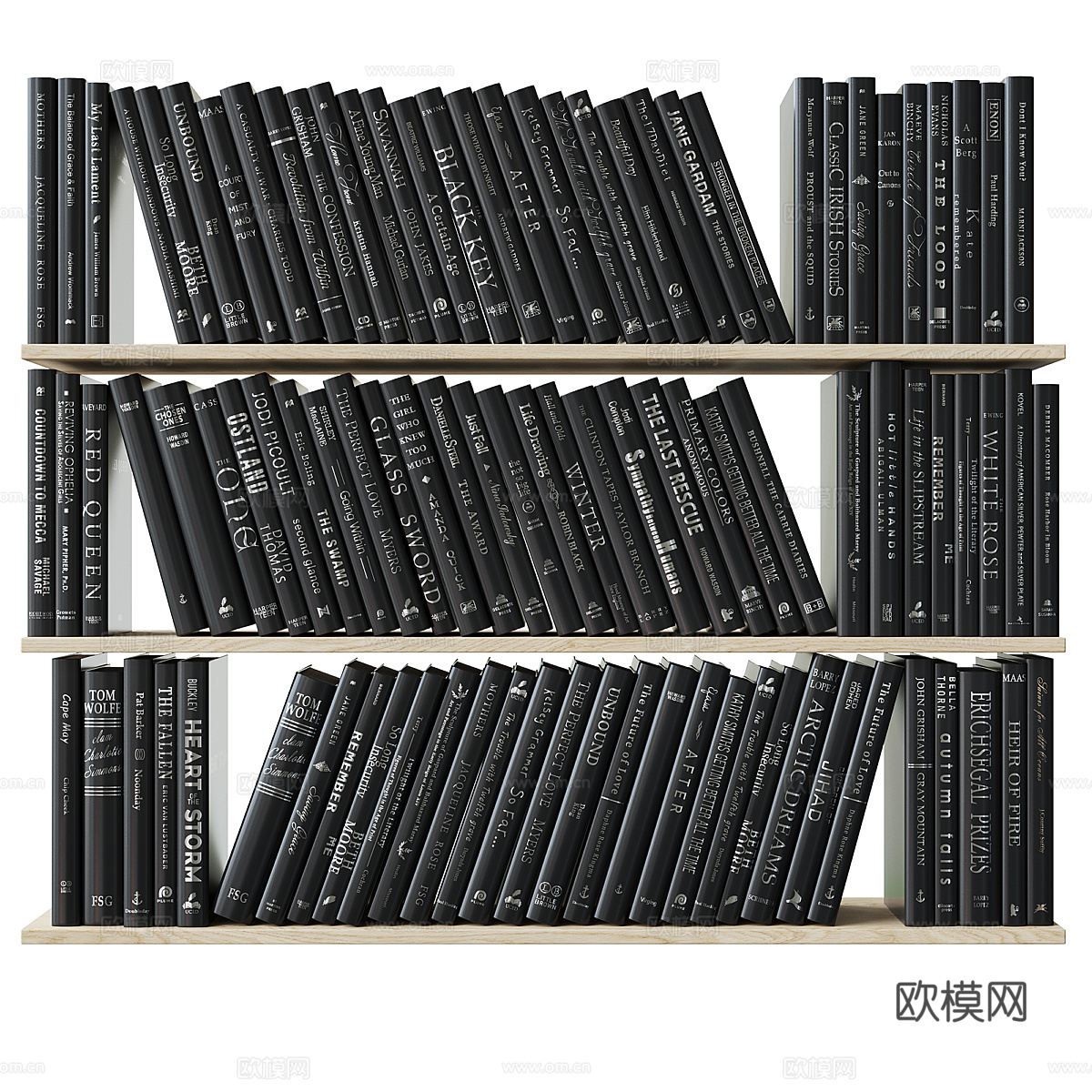现代意式书籍杂志3d模型