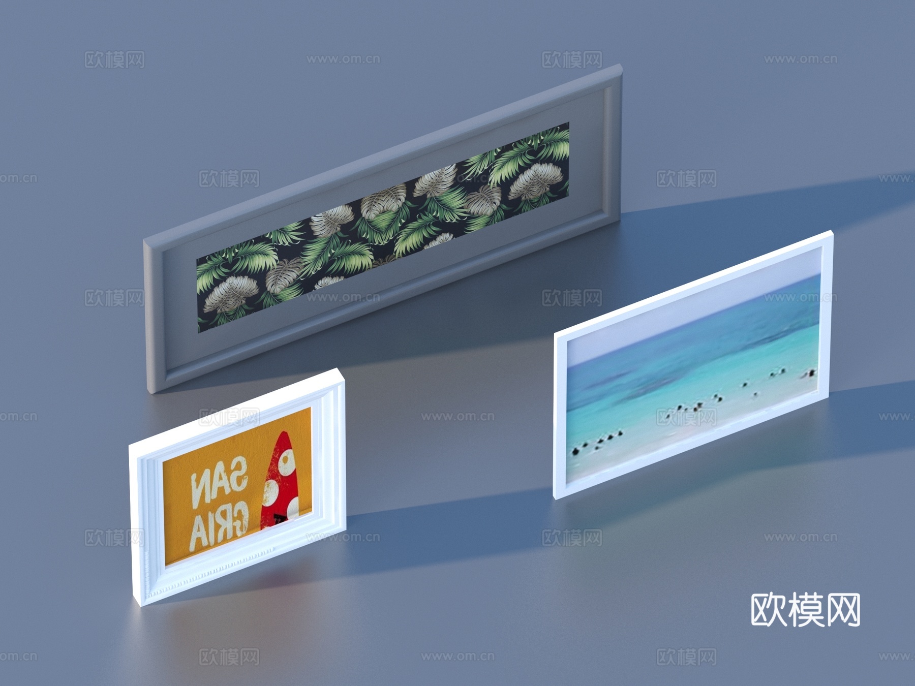 装饰画 挂画 相框3d模型