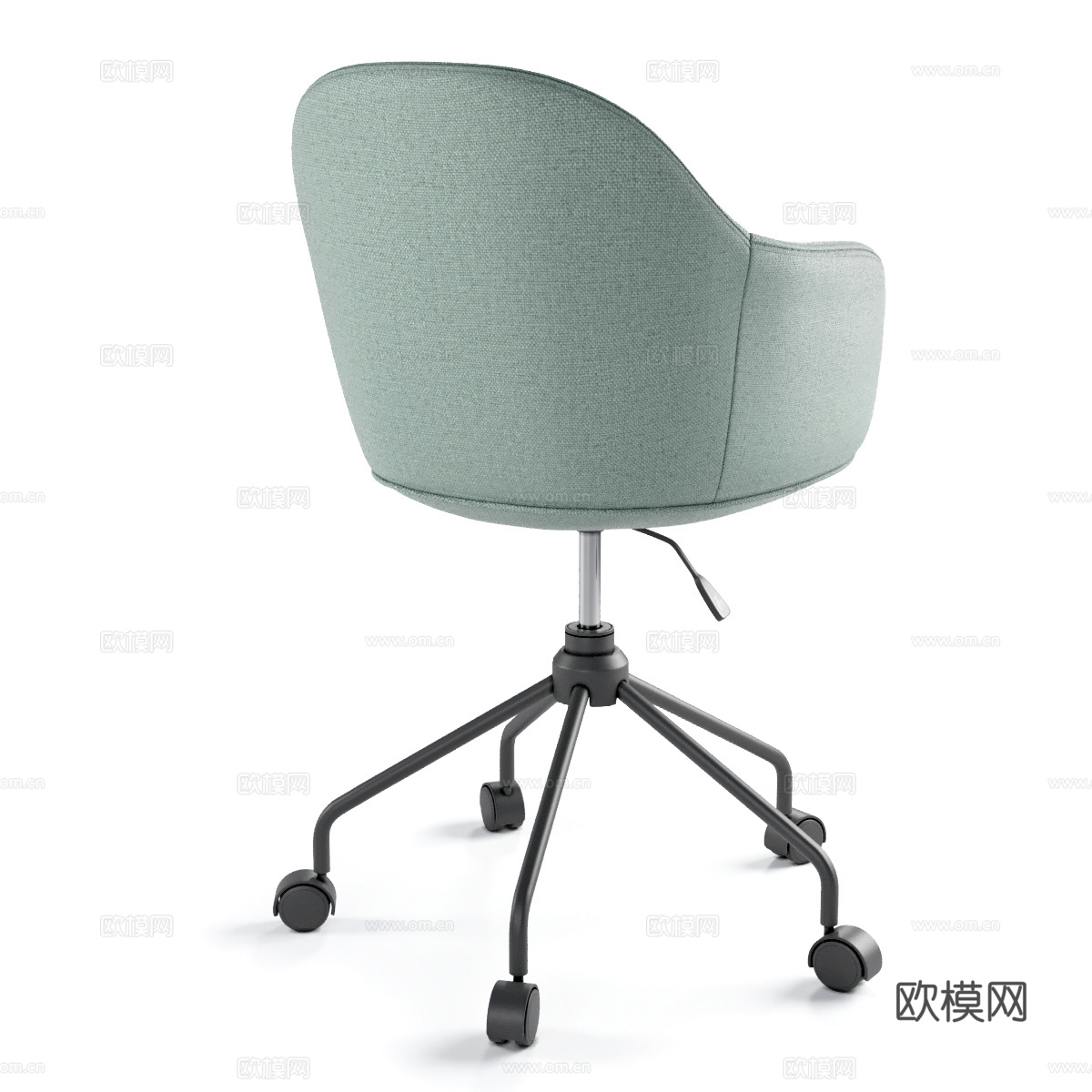 现代布艺办公椅3d模型