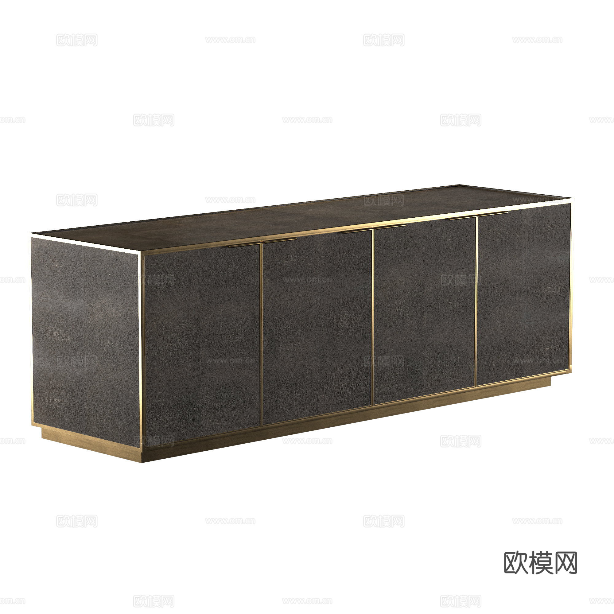 新中式轻奢电视柜3d模型