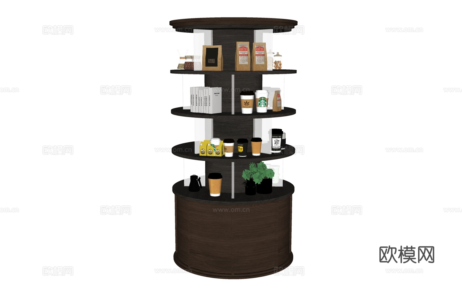置物架酒具酒瓶  酒架酒杯咖啡袋  牛皮纸袋玻璃罐su模型