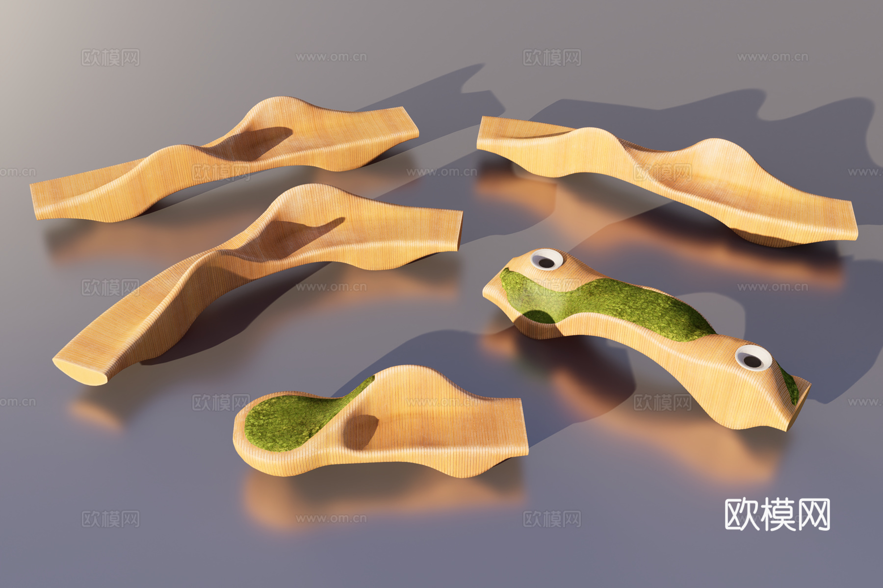 艺术坐凳3d模型