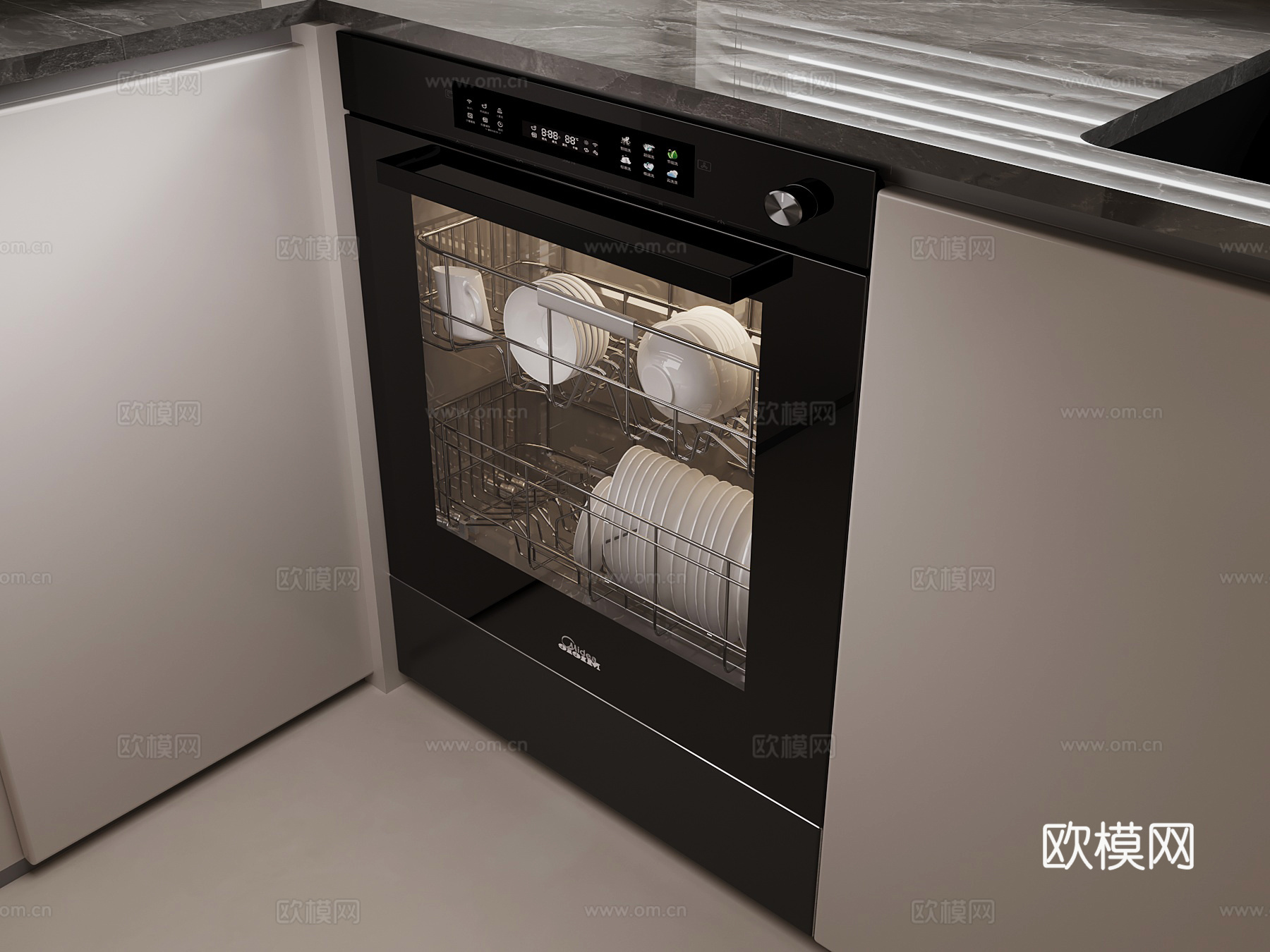 其他电器 现代洗碗机 消毒柜3d模型